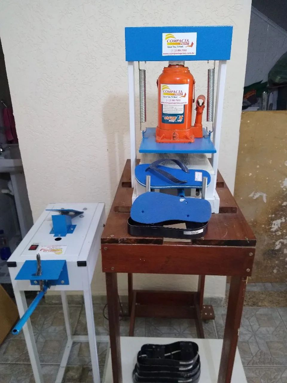 Vendo máquina fabricar chinelos  - Foto 3