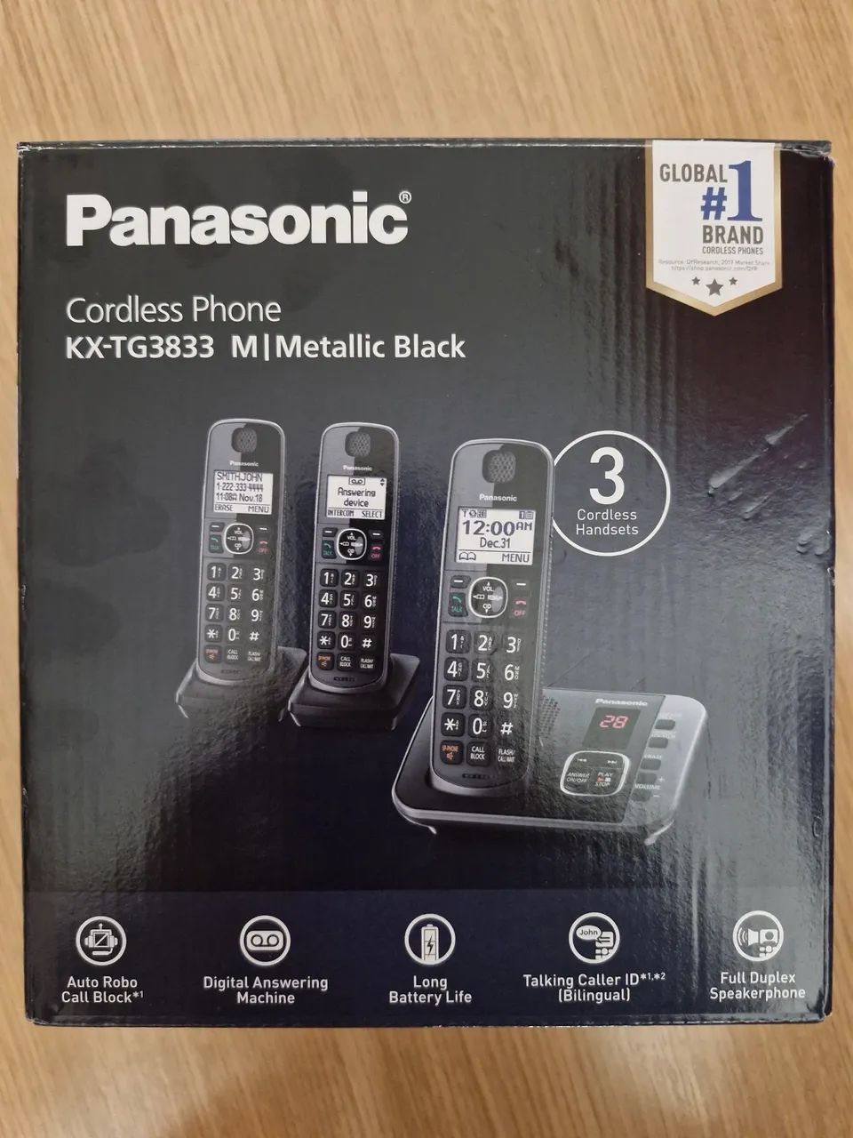 Telefone Panasonic importado com secretária eletrônica