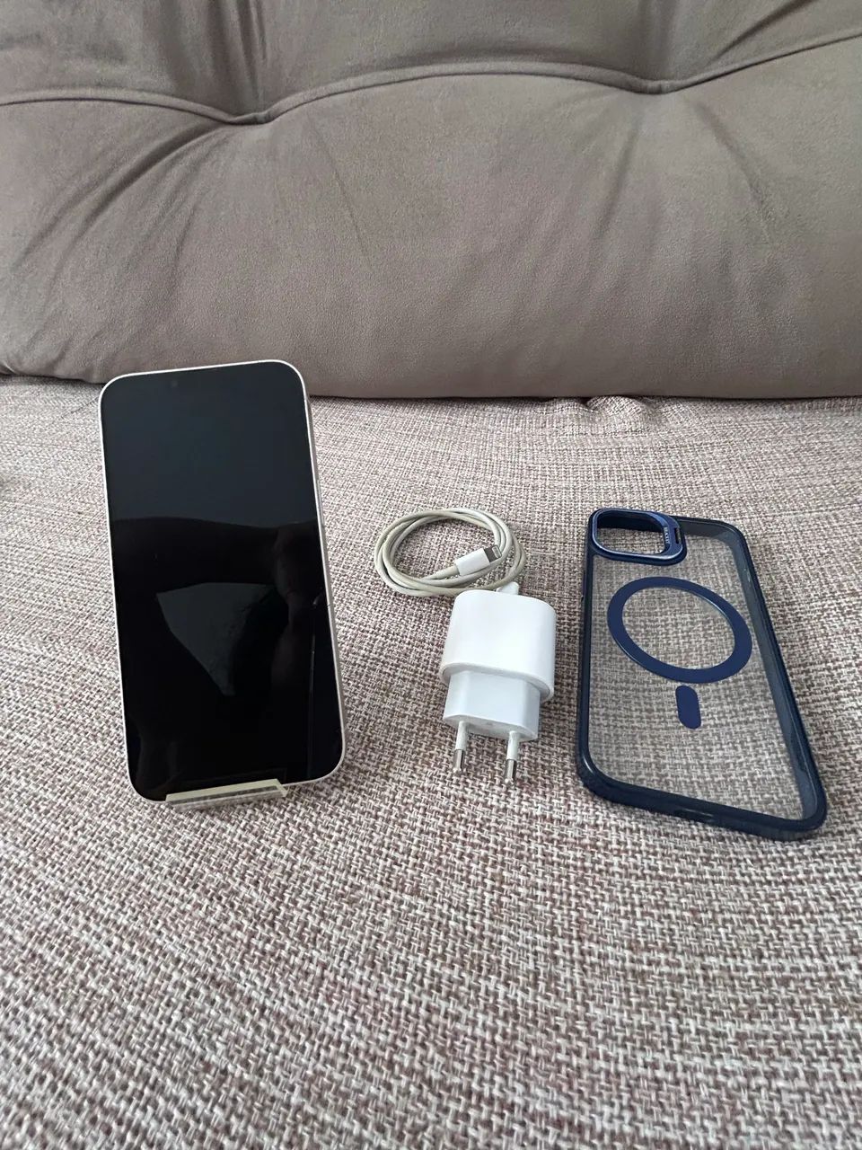 iPhone 13 branco 128gb novinho 76% - Foto 5