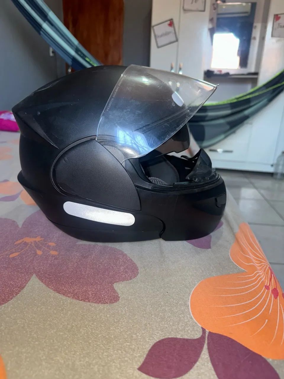 capacete black com óculos interno - Foto 4