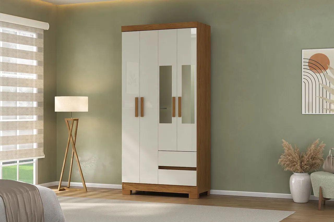 Guarda roupa solteiro são Luís 4 portas novo a pronta entrega_