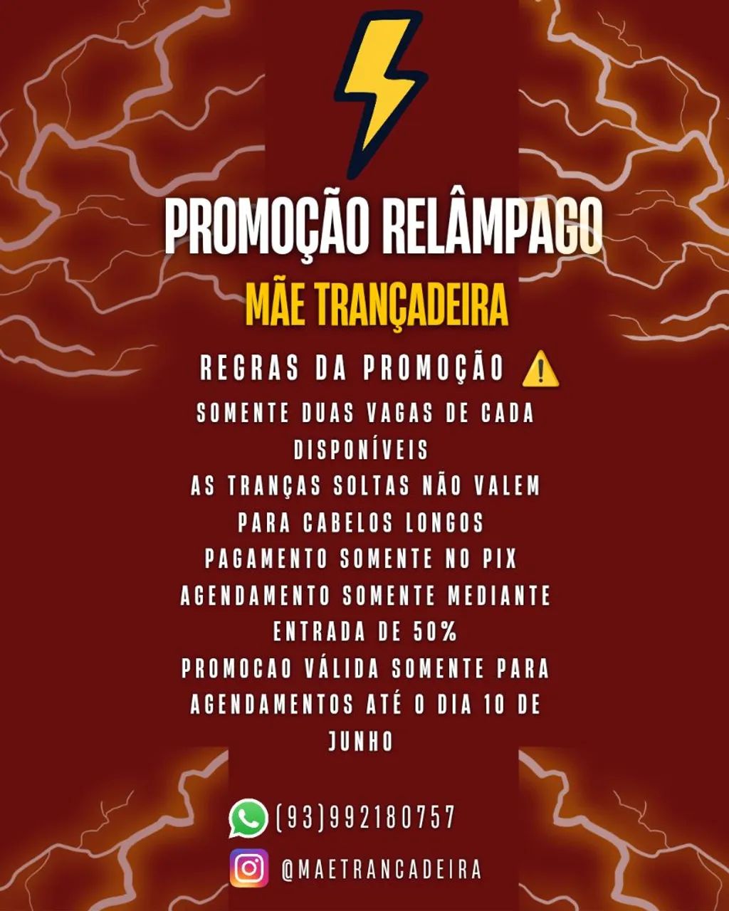 Tranças afro em promoção!