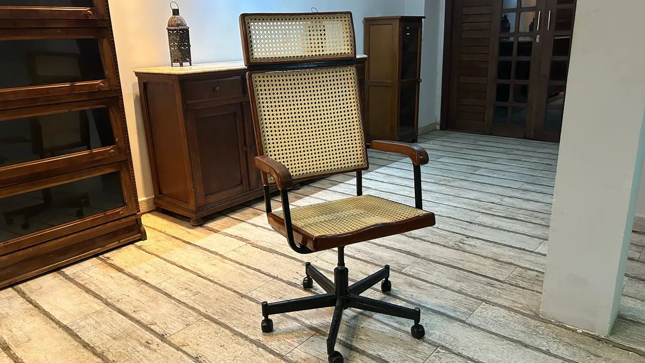 Cadeira em madeira com palhinha natural | design clássic - Foto 3