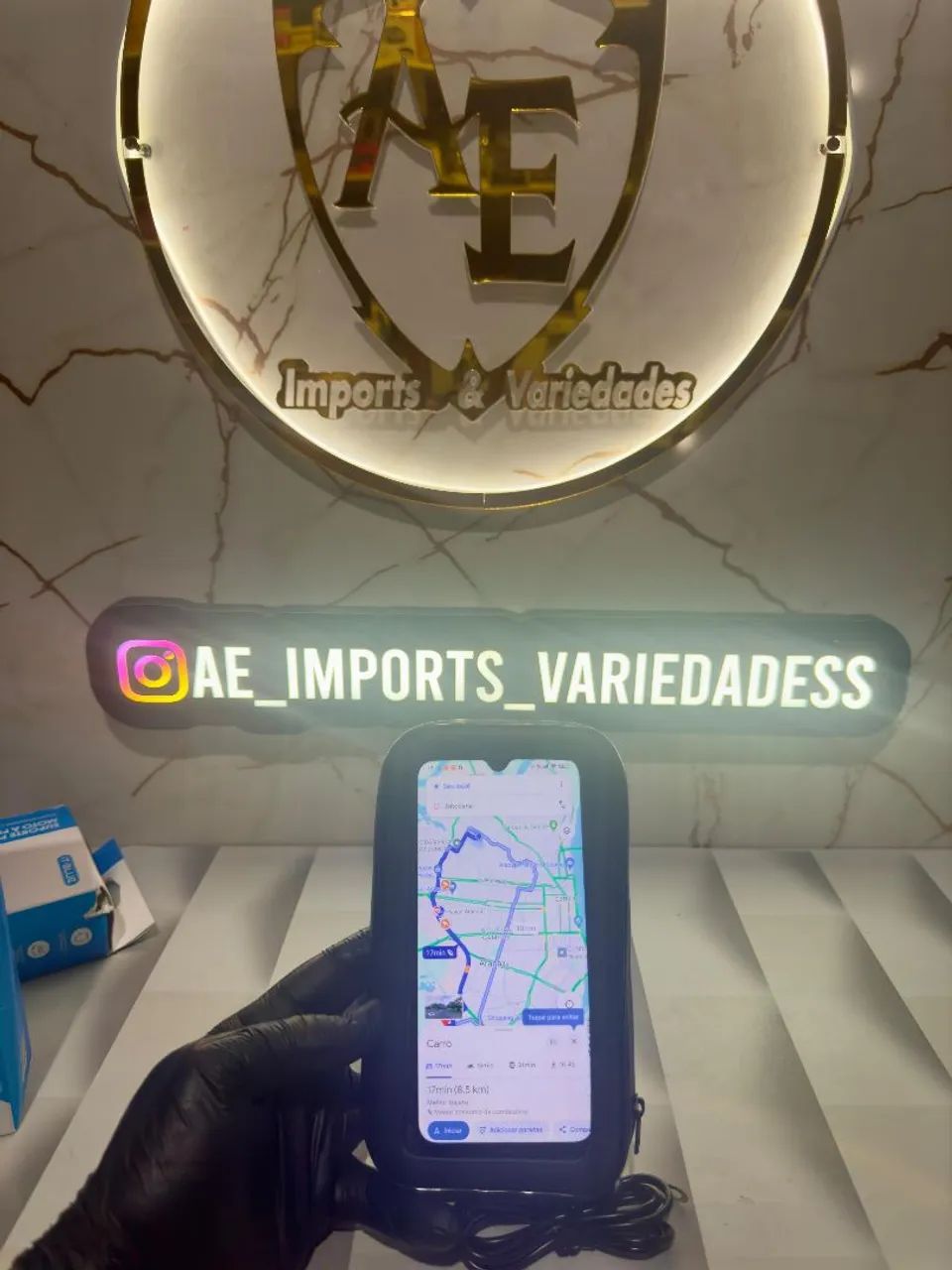 Suporte de celular para moto aprova d'água  - Foto 2