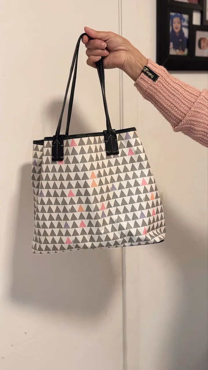 Bolsa SCHULTZ ORIGINAL triangle branca  - Foto 3