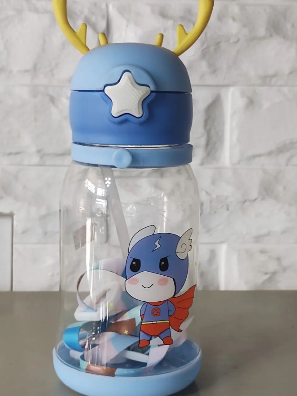 Garrafinha Infantil Decorada com Super Herói - Foto 3