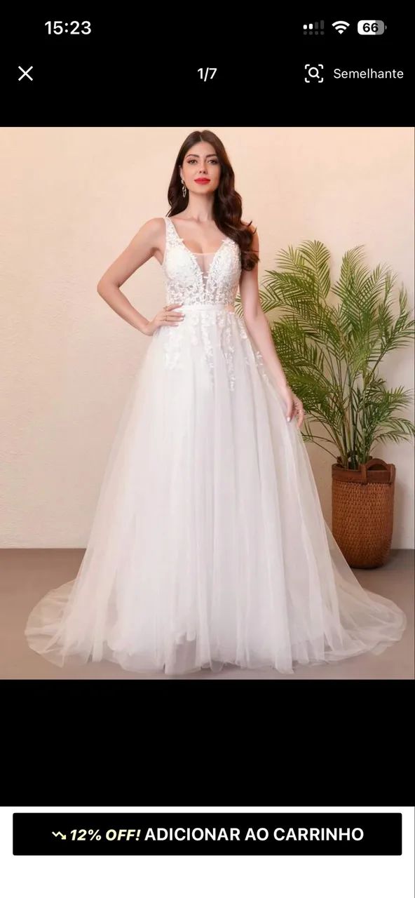 Vestido de noiva novo - Foto 3