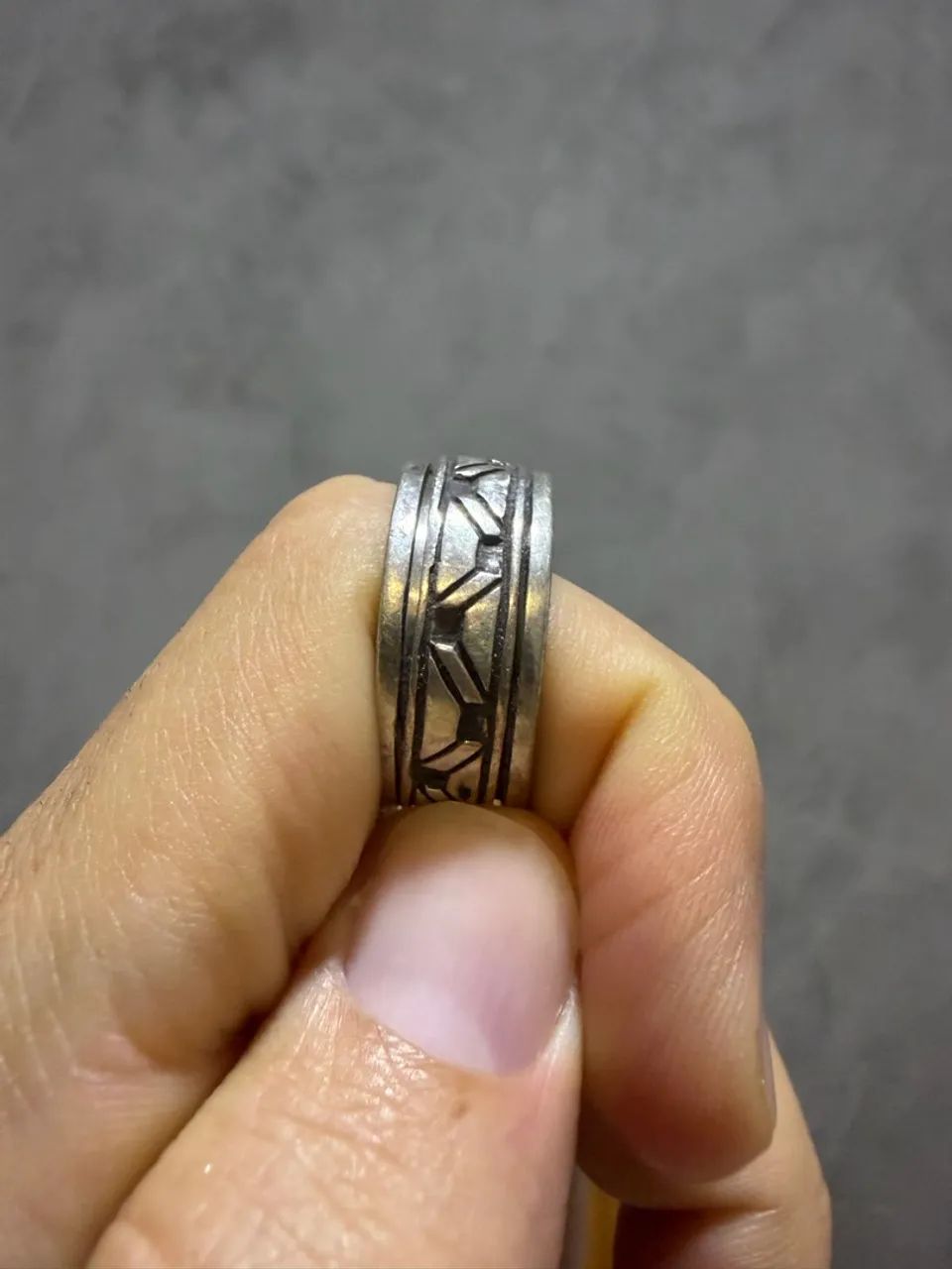 Anel de prata 11.4g - Foto 2