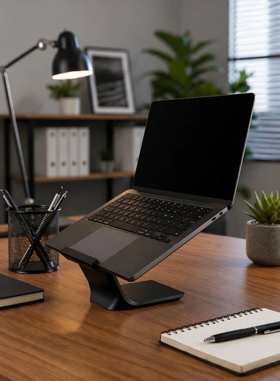 Base Suporte para Notebook | Macbook expositor leve ergonômico