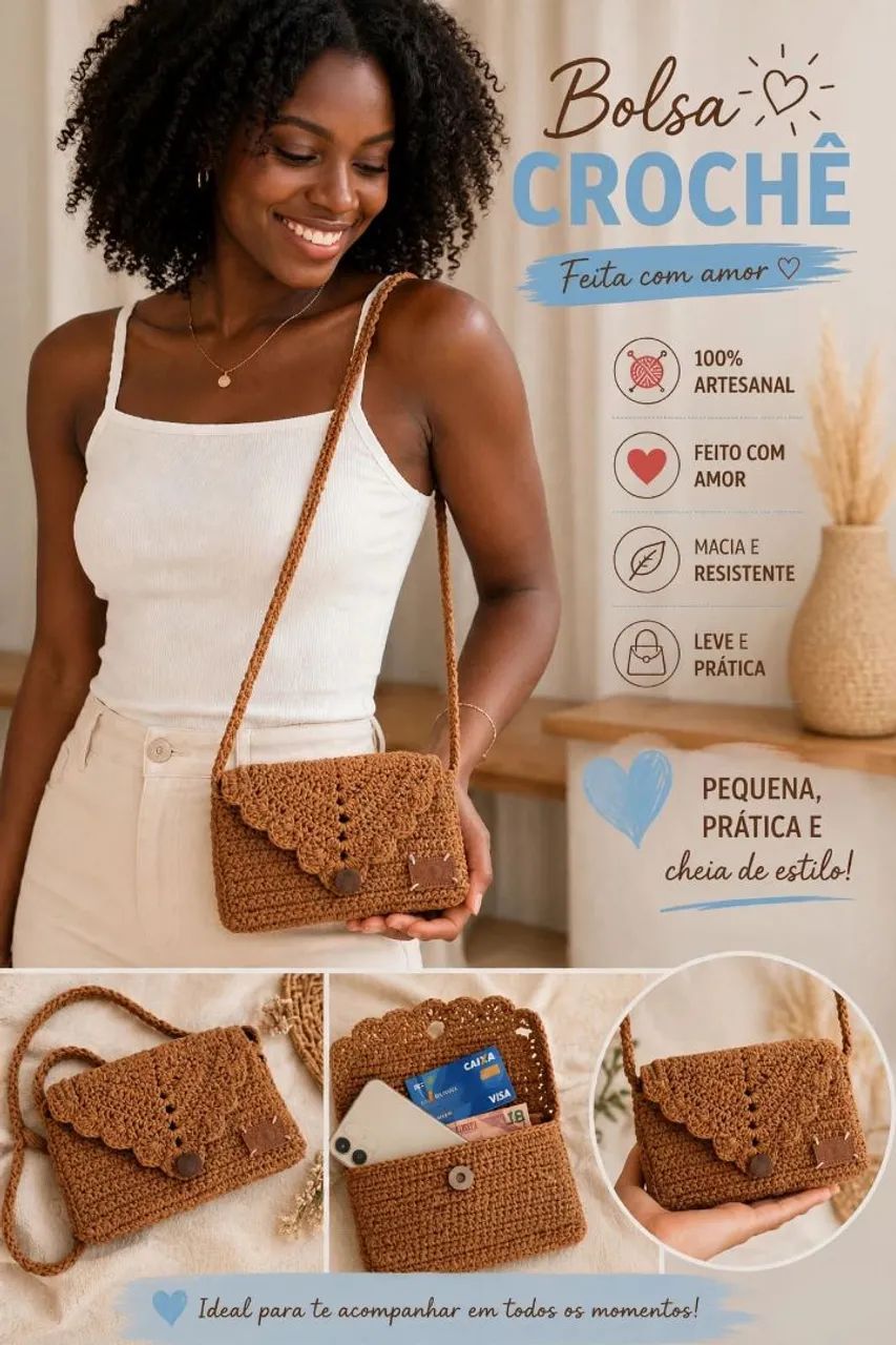 Bolsas em crochê  - Foto 2