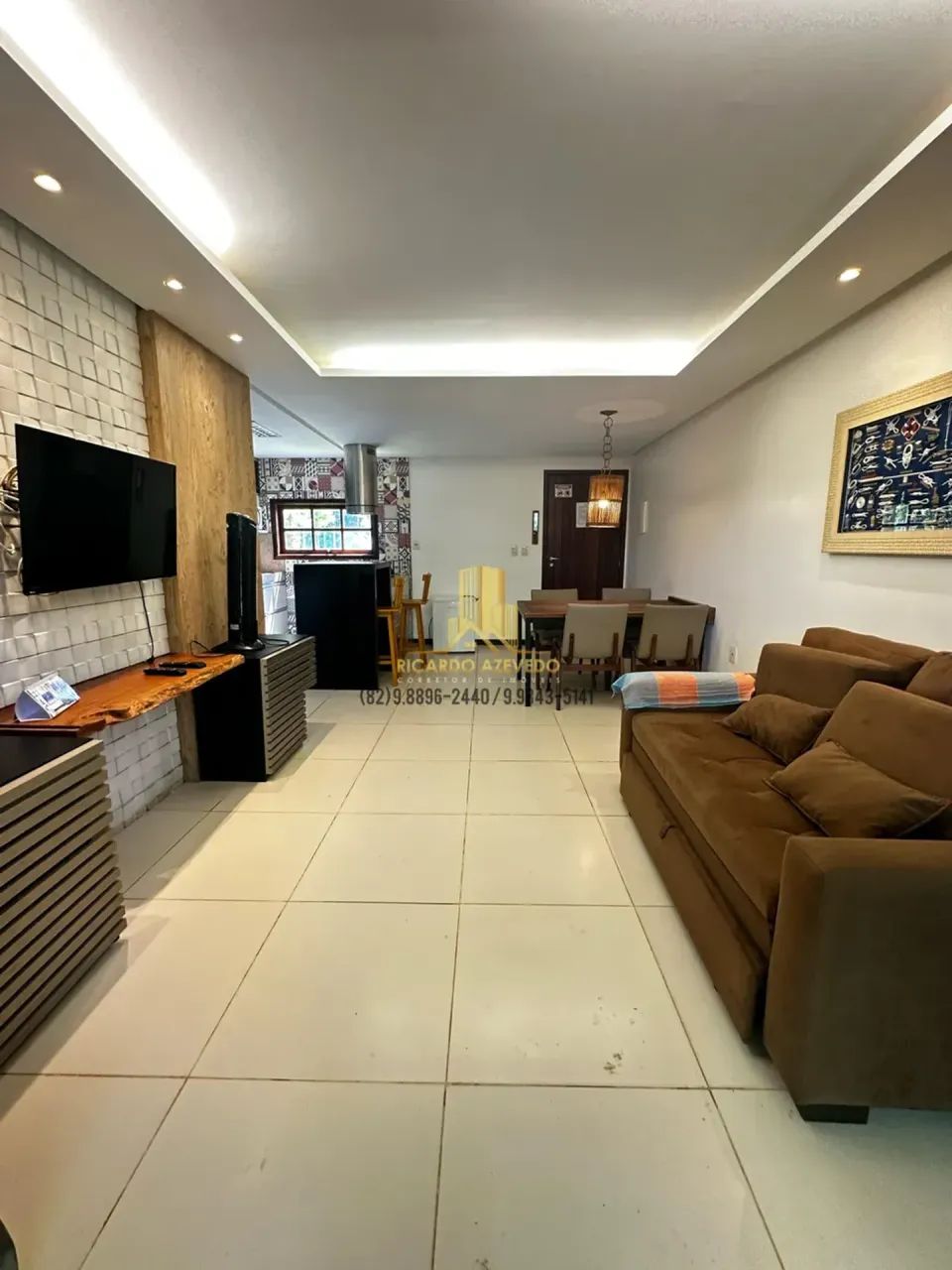 Villas do Pratagy, Apartamento com 101m², com banheira, mobiliado - Foto 2