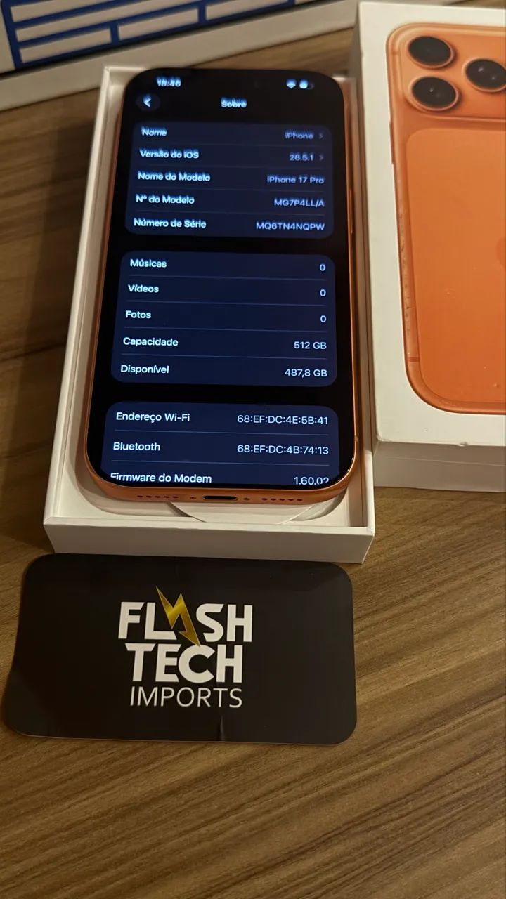 Iphone 17 pro laranja 512gb  - Foto 6