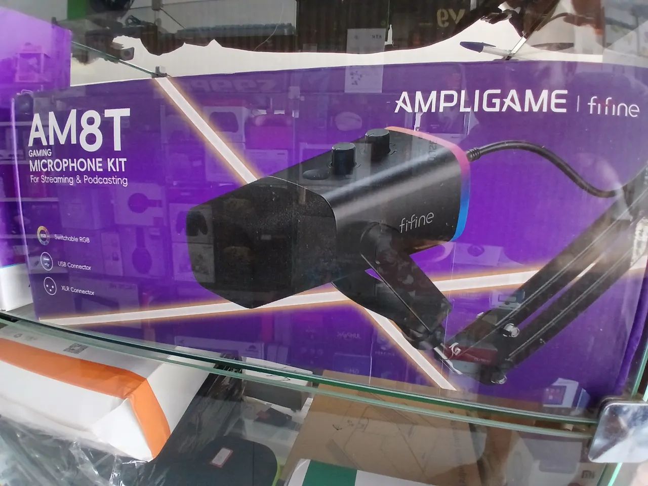 Kit Microfone Gamer Fifine Ampligame AM8T