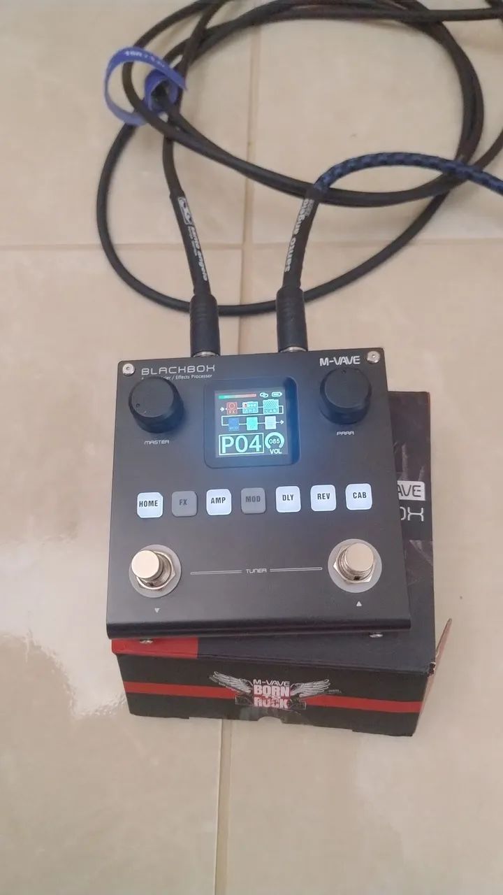 Pedaleira M-Vave Blackbox - Como Nova, na Caixa