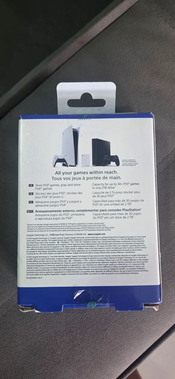 Hd externo Playstation 2TB PS5 e PS4 Novo! - Foto 4