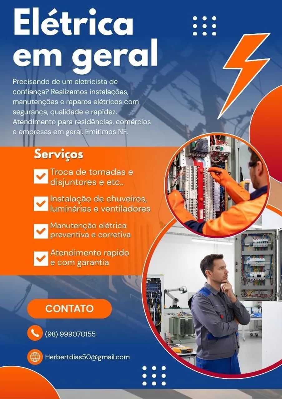 Eletricista Predial e residencial 