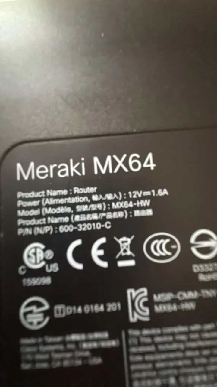 Cisco Meraki MX64 - Foto 3
