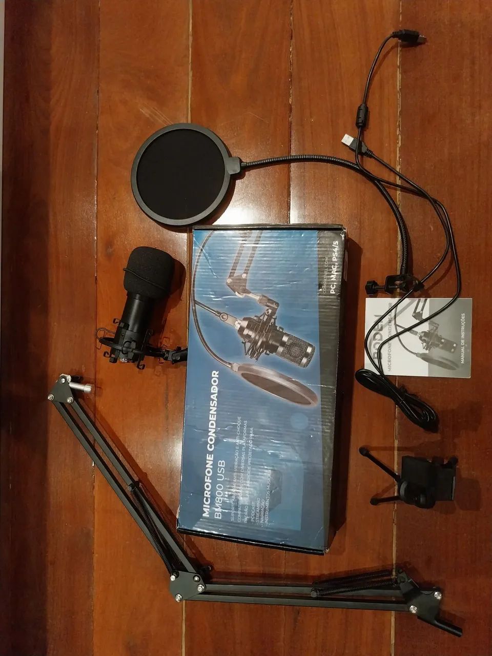 Microfone Condensador BM800 NA CAIXA - Foto 2