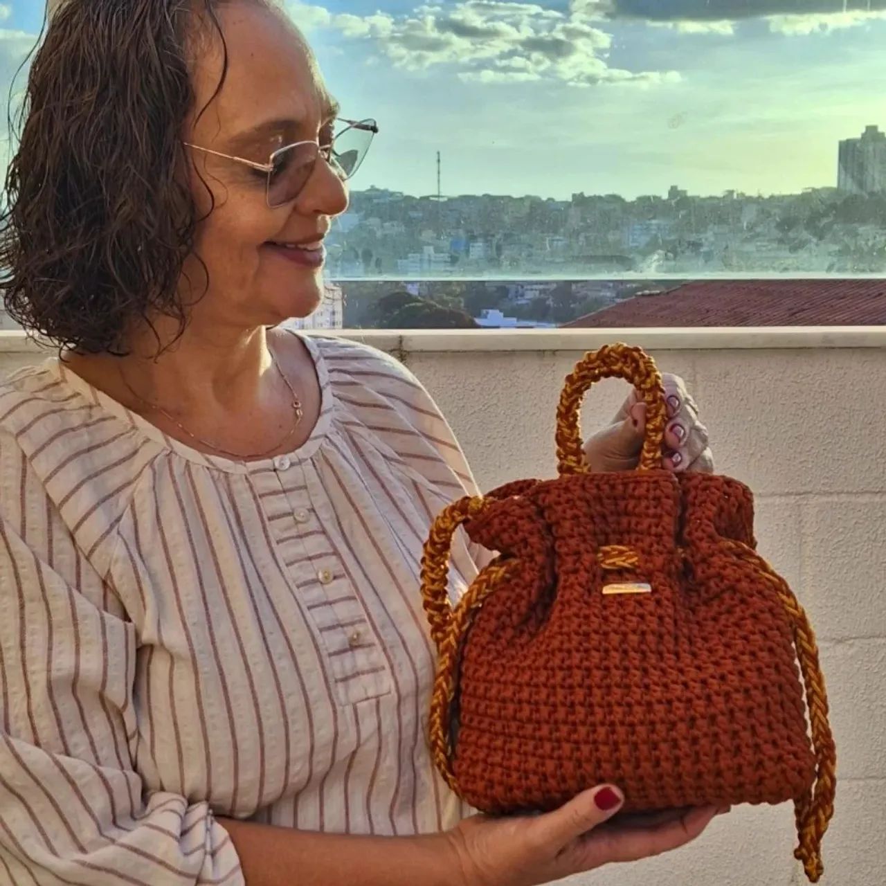 Bolsa de Crochê moderna - Foto 3