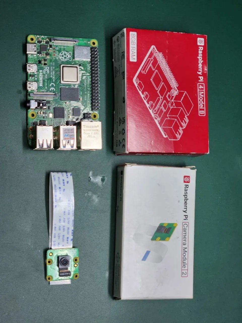 Raspberry Pi 4 com 8GB de RAM + camera