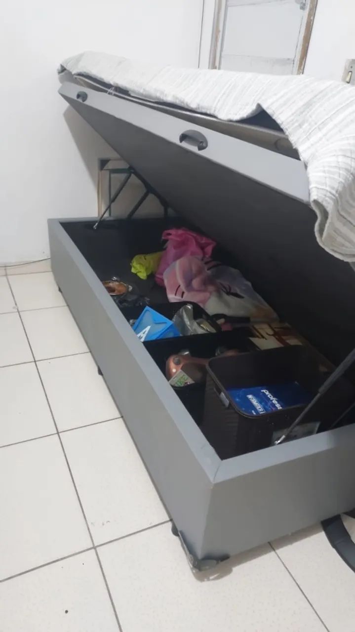 Cama Baú solteiro 