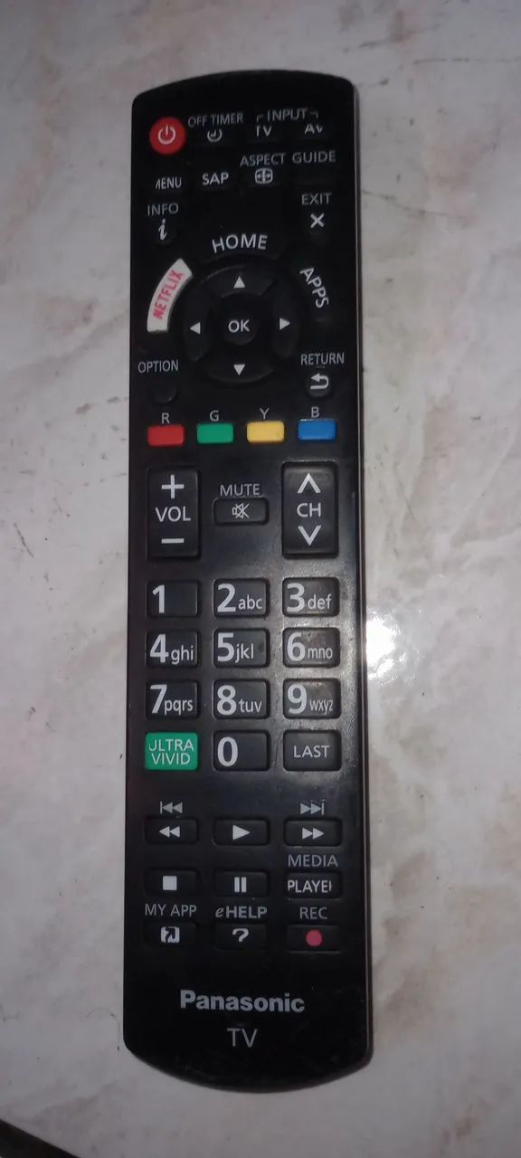 Controle remoto panasonic