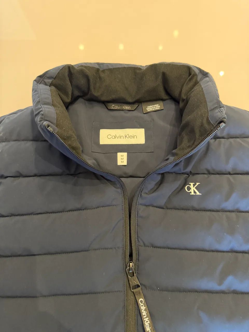 Colete Calvin Klein Puffer Azul - Foto 4