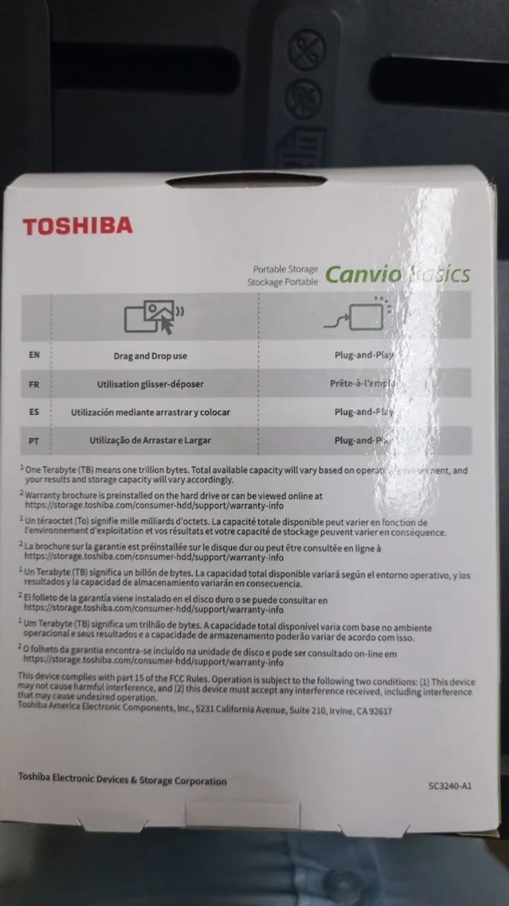 HD Externo toshiba canvio basics 2tb - Foto 3