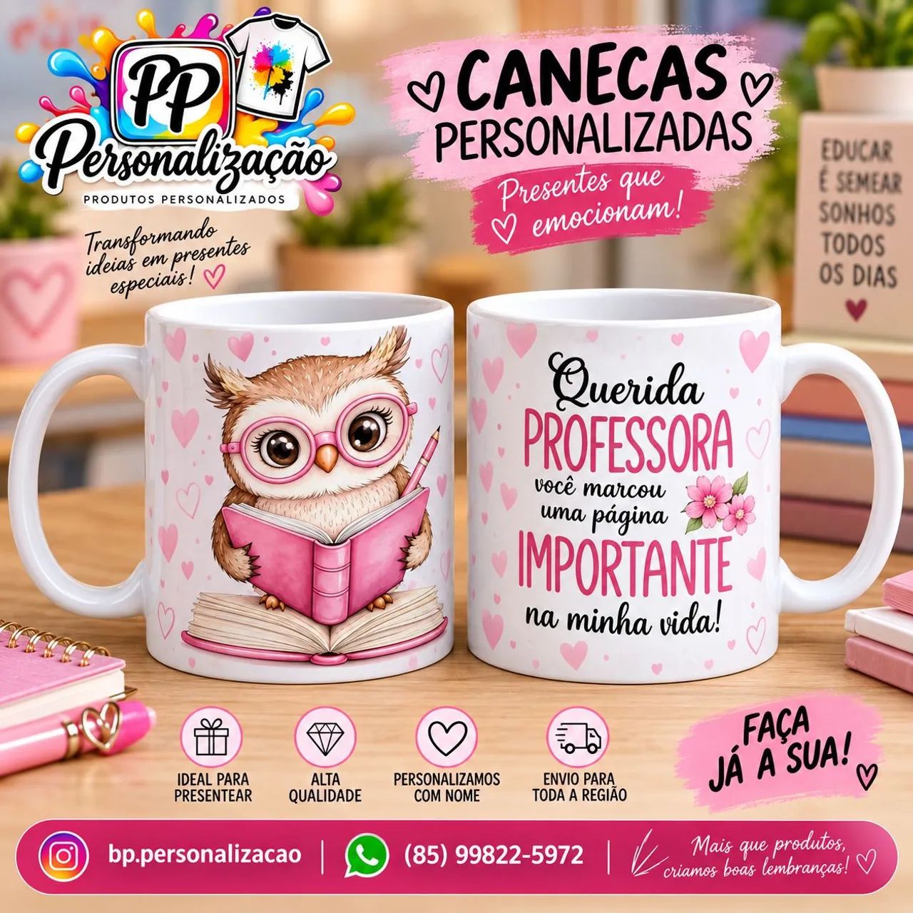 Canecas Dia dos Professores 