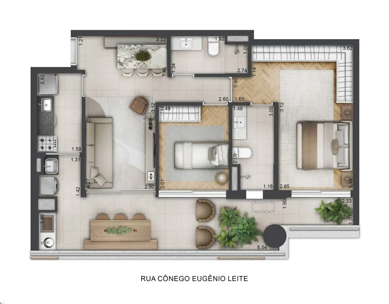 PLANTA 84m²