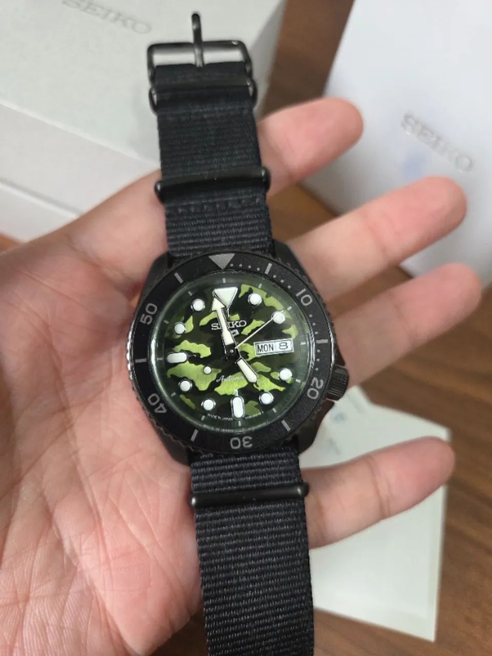 Relógio Seiko 5 Sports Automático SBSA173 Preto