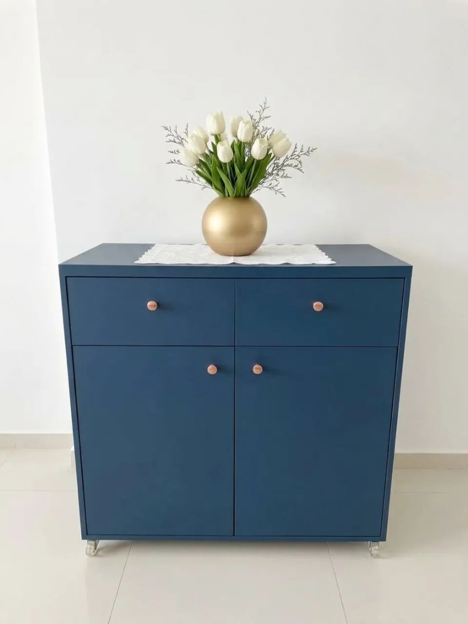 Rack azul com rodinhas  - Foto 3
