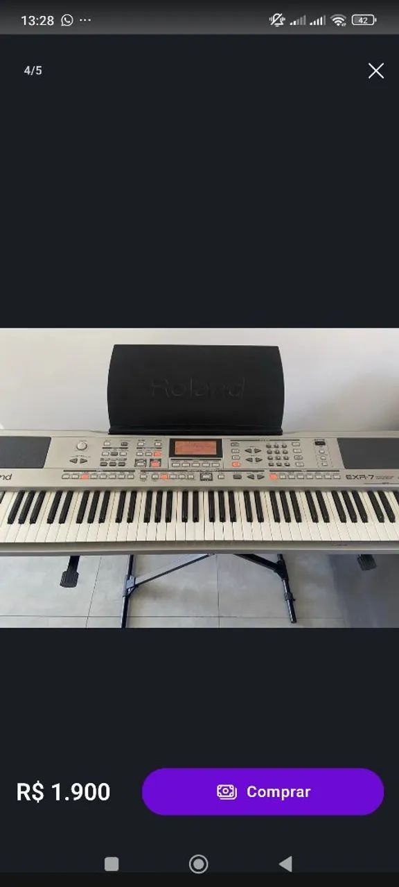 Roland EXR-7 - Instrumentos musicais - Aviação, São José dos
