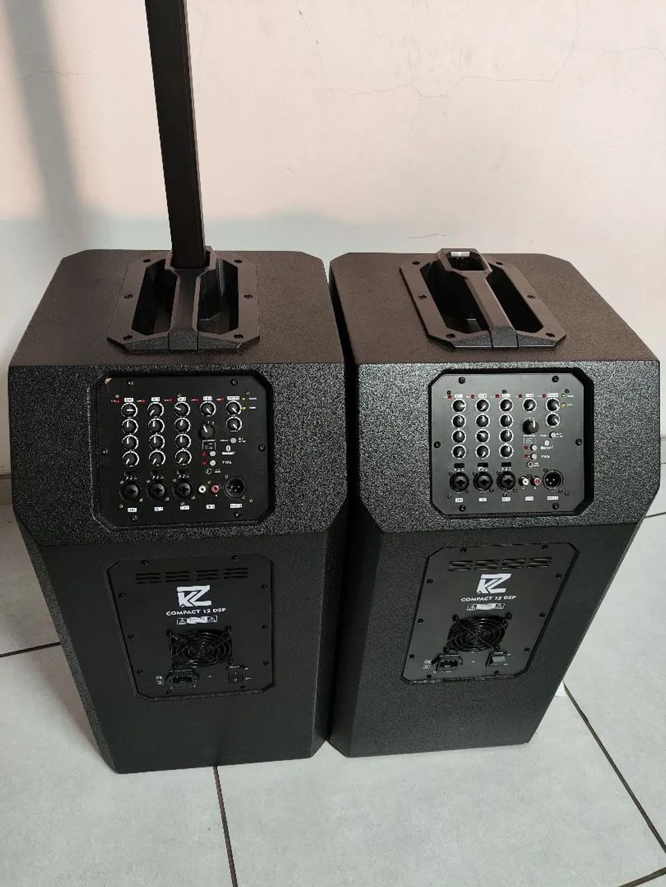 RBJ-kz　　3箱 Kit sistema de som vertical KZ - Equipamentos e Acessórios de Som