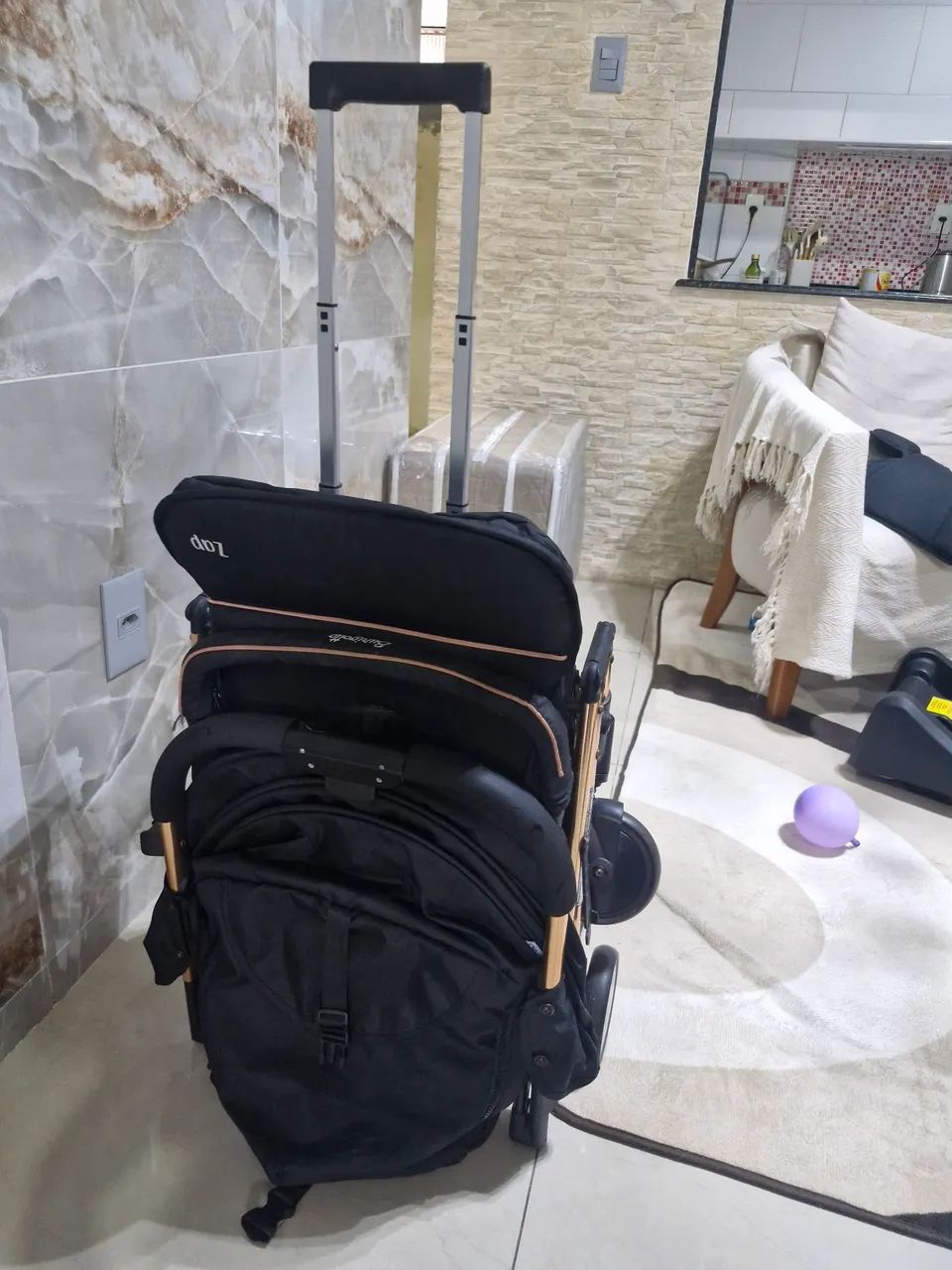 Kit carrinho com bebê conforto  - Foto 2