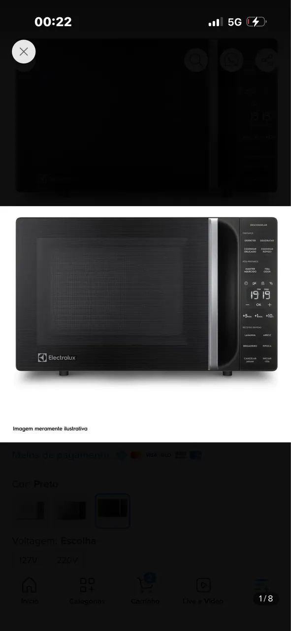 Microondas Electrolux 23l - Foto 2
