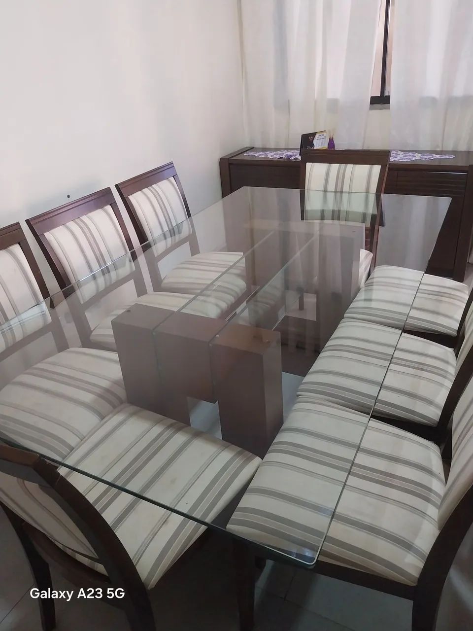 Mesa de com 8 cadeiras da moveis Casa Verde  - Foto 2