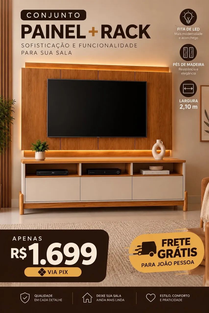 Painel e rack novo 