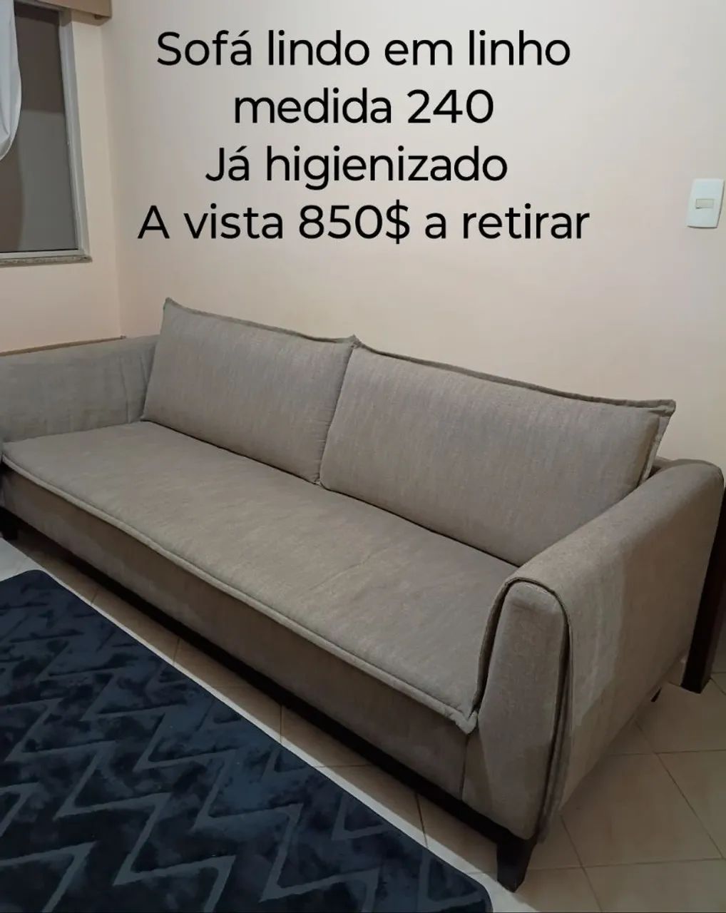 SOFA EM LINHO  - Foto 4