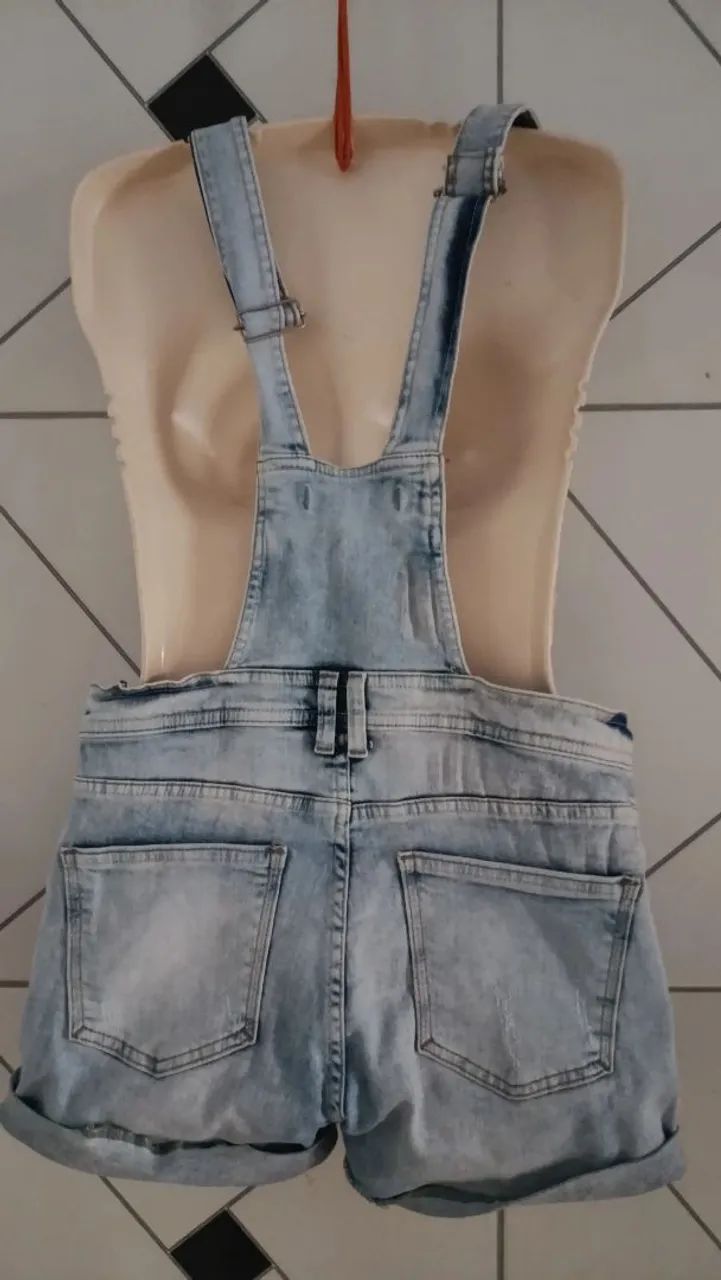 Macacão jeans da c&a, número 38 - Foto 2
