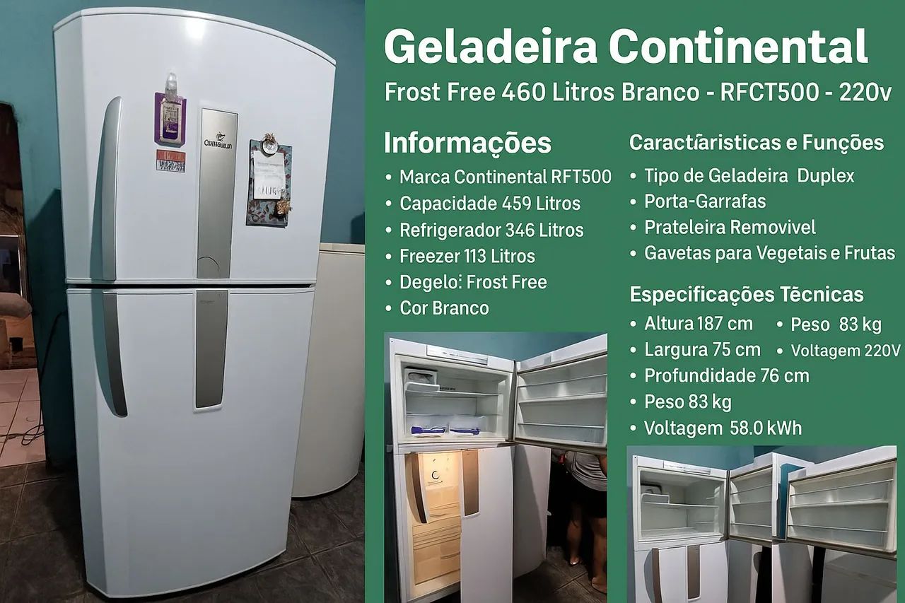 Frost Free 460 Litros Branco - 220v - Geladeiras e Freezers