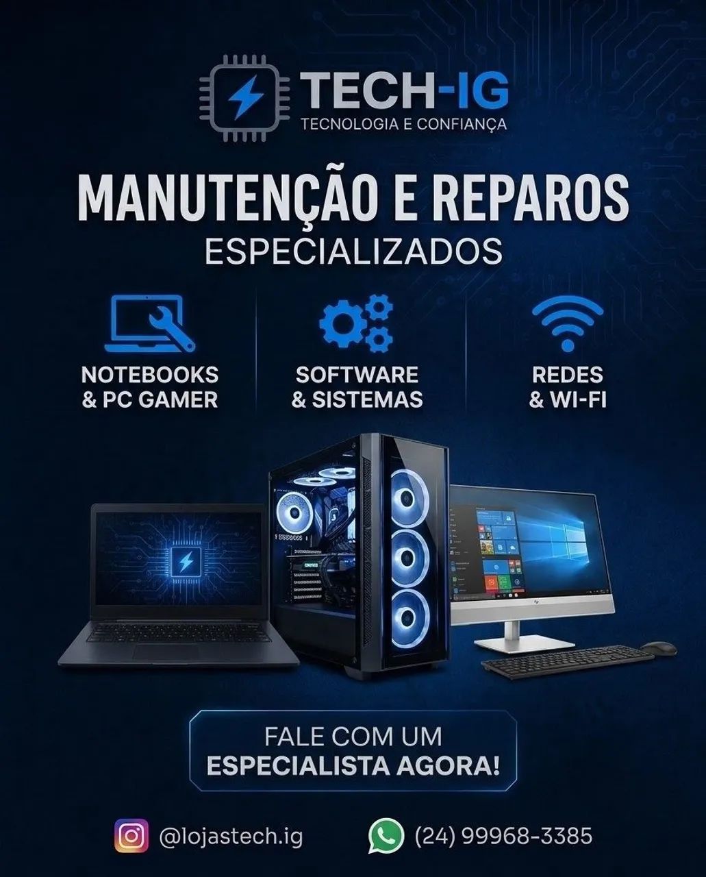 Assistência Técnica de Informática - Conserto de Notebooks e PCs