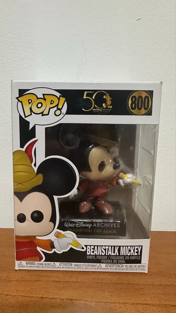 Mickey Funko Pop 50 Anos Disney Boneco Original