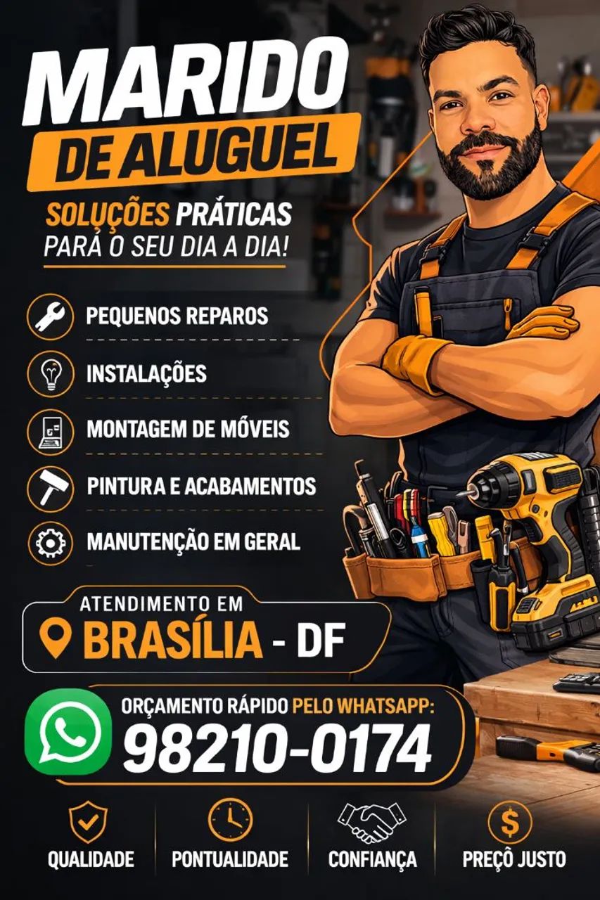  MARIDO DE ALUGUEL EM BRASÍLIA - SERVIÇOS RÁPIDOS E PROFISSIONAIS