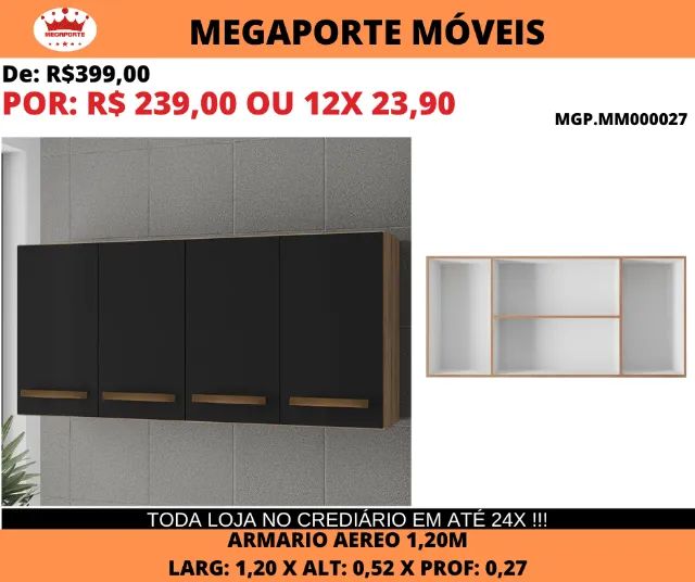 Armário Aéreo 1,20 Mara - Foto 3
