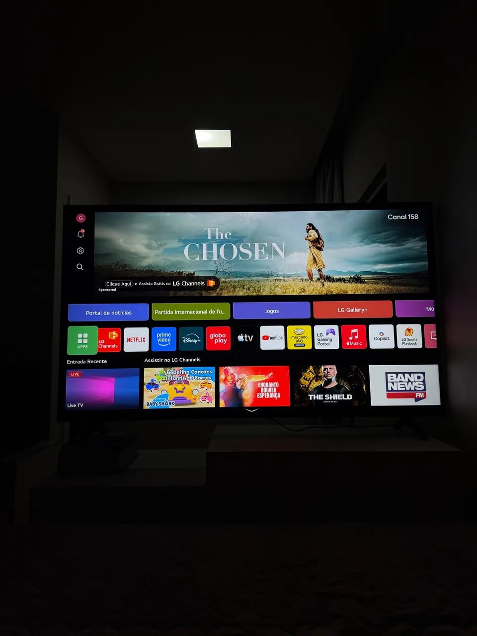 Tv smart LG 65 polegadas UHD 65UA550PSA Wifi/BT/hdmi