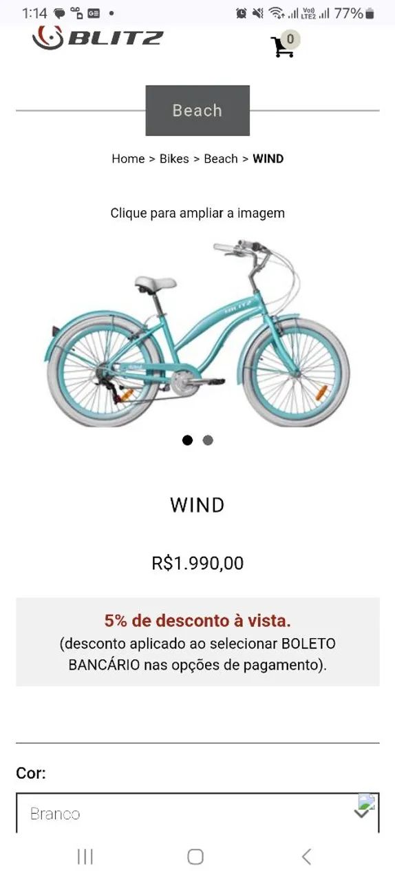 Bicicleta Blitz Beach alumínio  - Foto 4