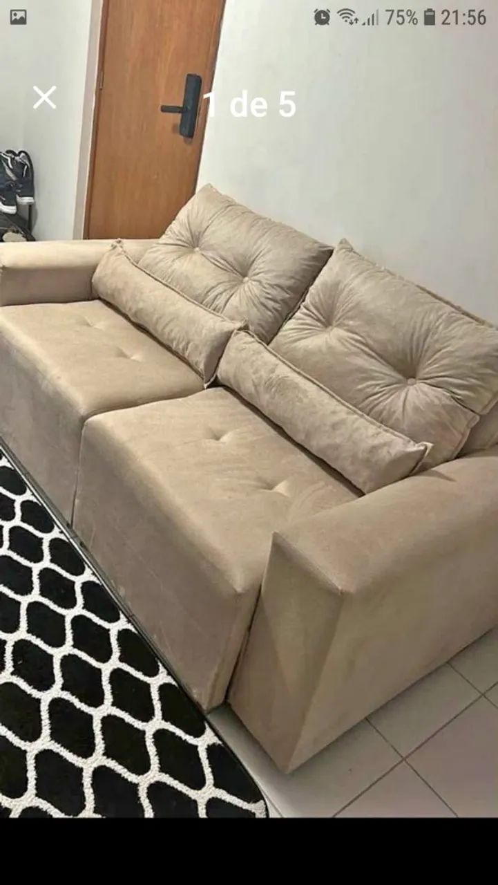 Sofa retrátil 1,60cm da fabrica  - Foto 2