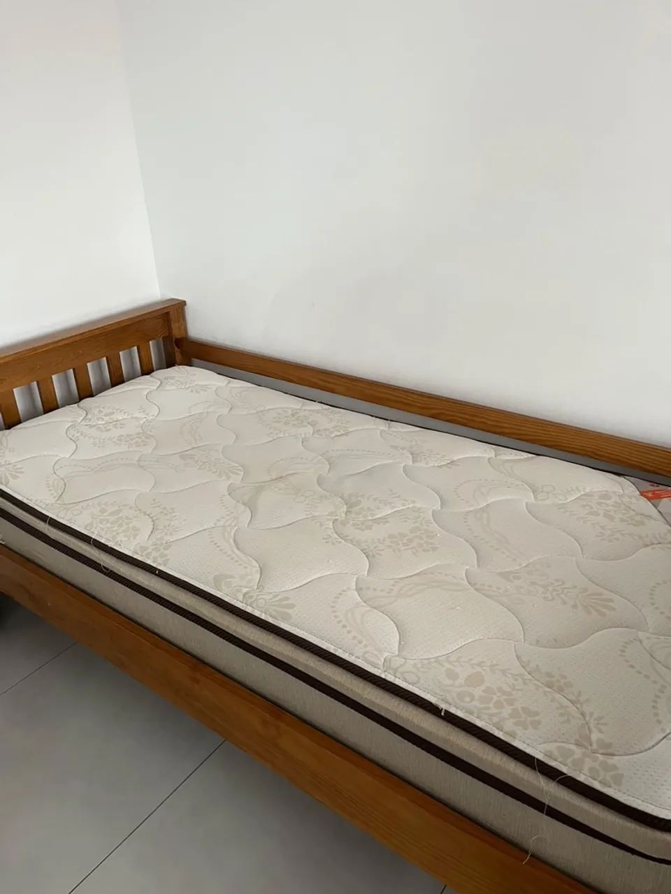 Cama solteiro completa- Colchão Castor molas ensacadas  - Foto 3