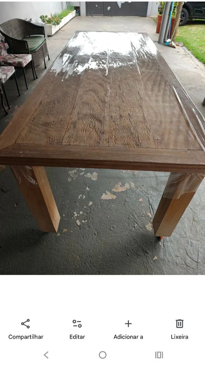 Mesa peroba rosa 